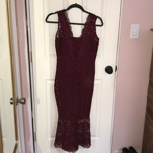 Bardot Lace Dress